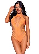 Seductive teddy, seamless, cut out, strappy front